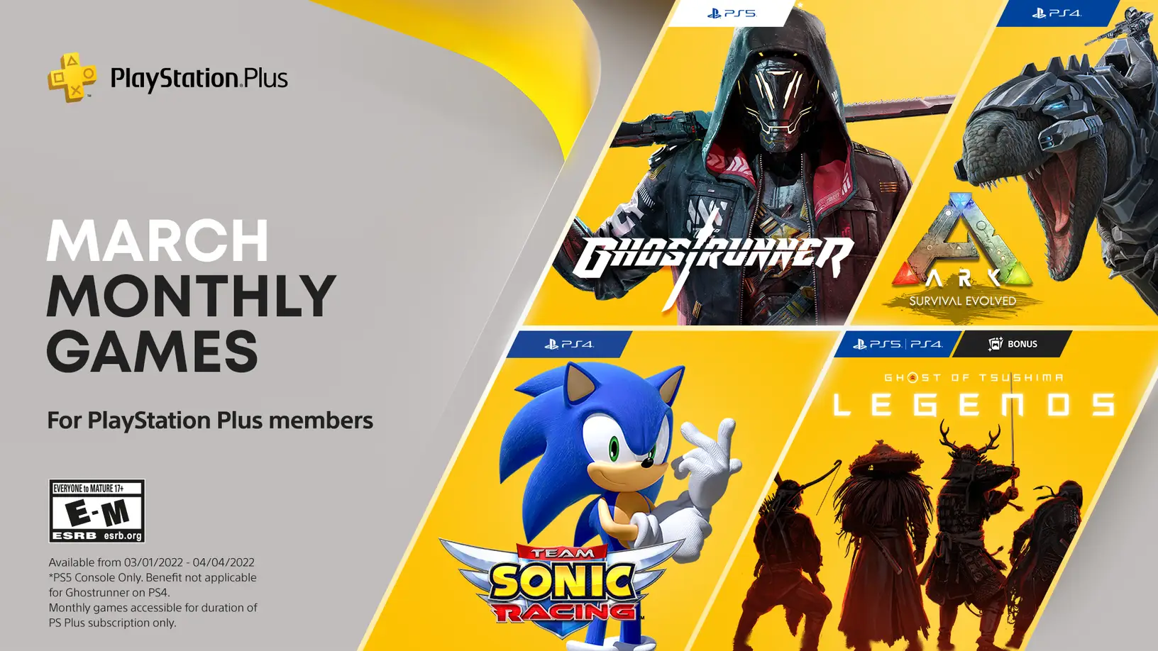 Game Gratis PS Plus bulan maret