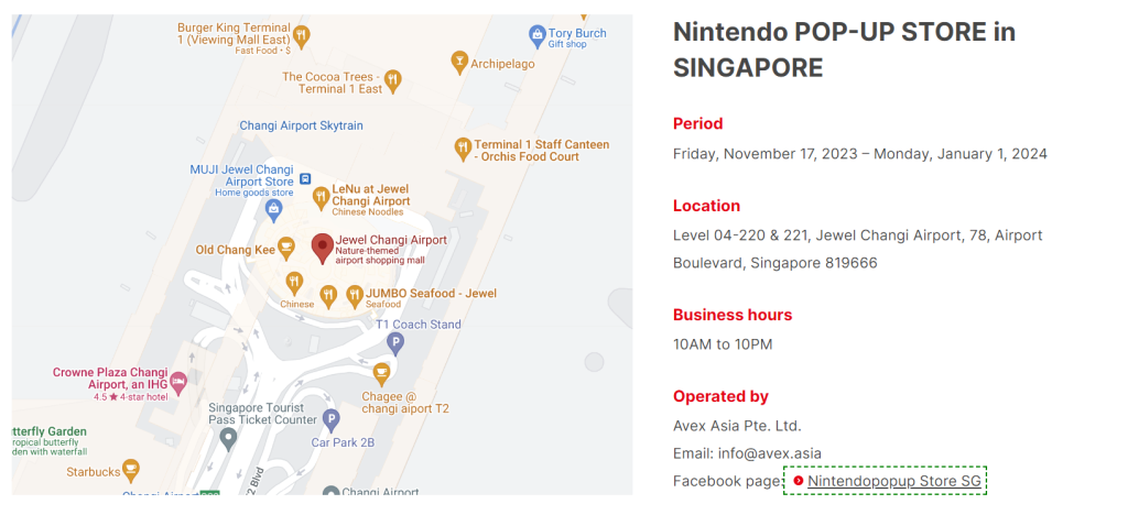 Pop-UP Store Singapura