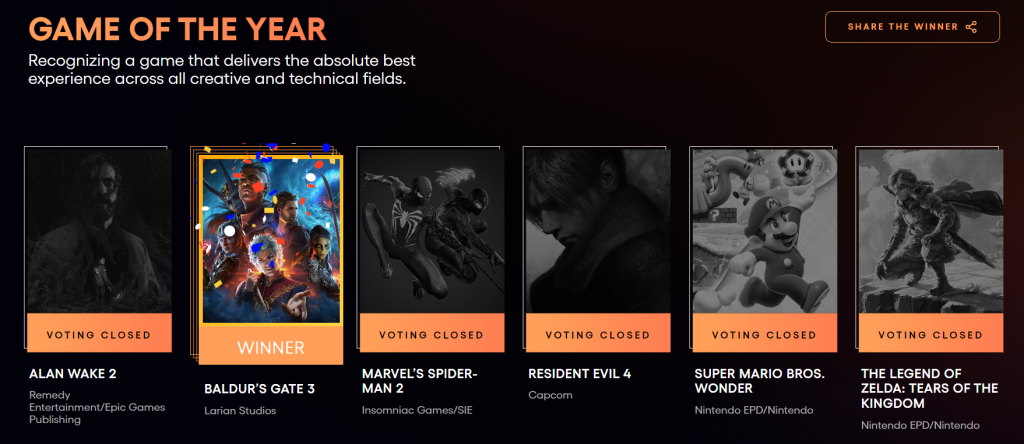 the game awards 2023