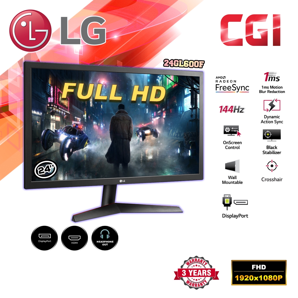 lg UltraGear 24GL600F-B monitor gaming 2 jutaan